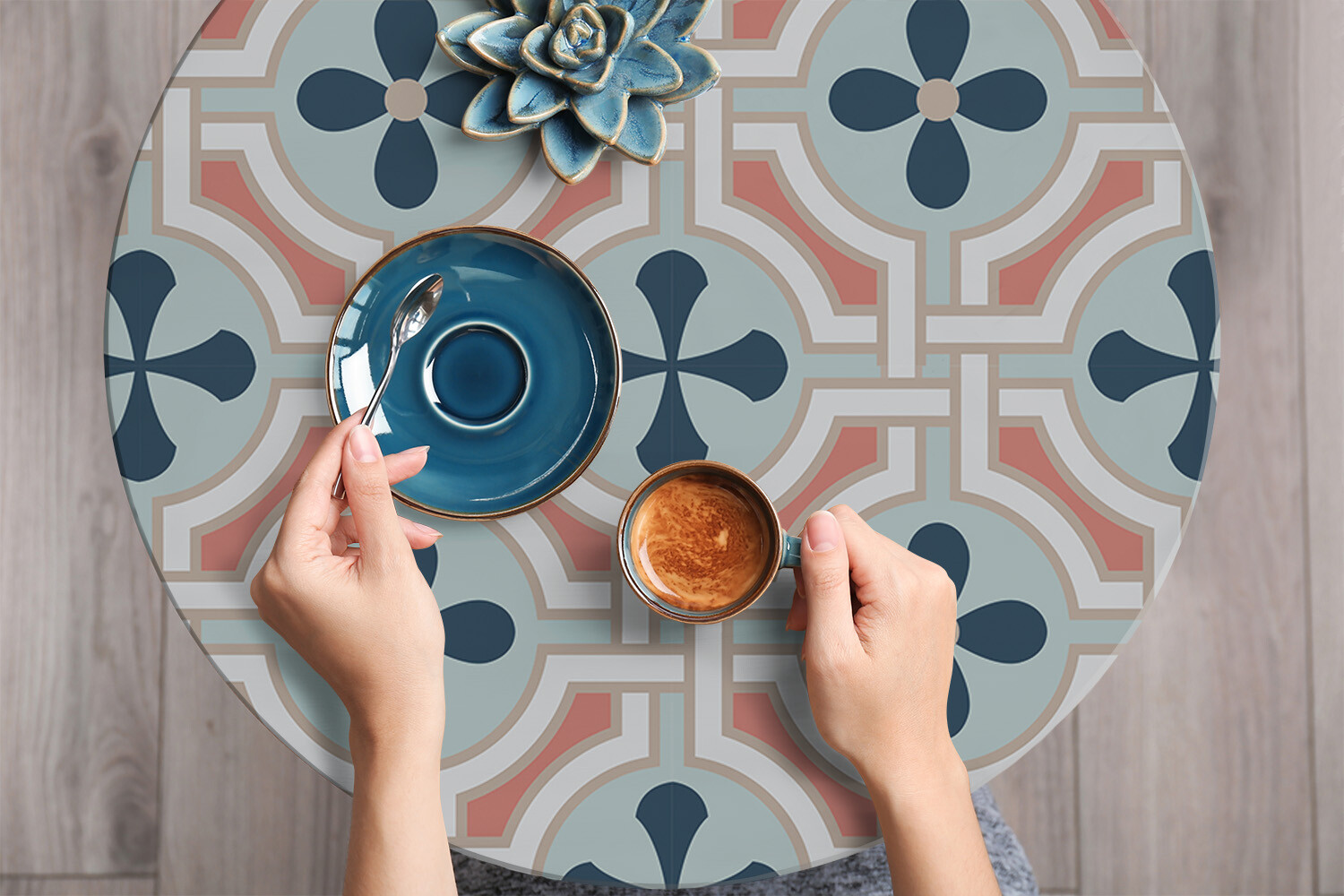 Worktop Covering Stickers Self Adhesive Vinyl Wrap Floral pattern 100×50