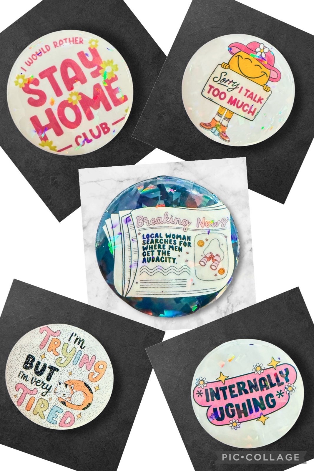 Custom Badge Reel Topper Interchangeable & Hand Pressed After You Send Photo
