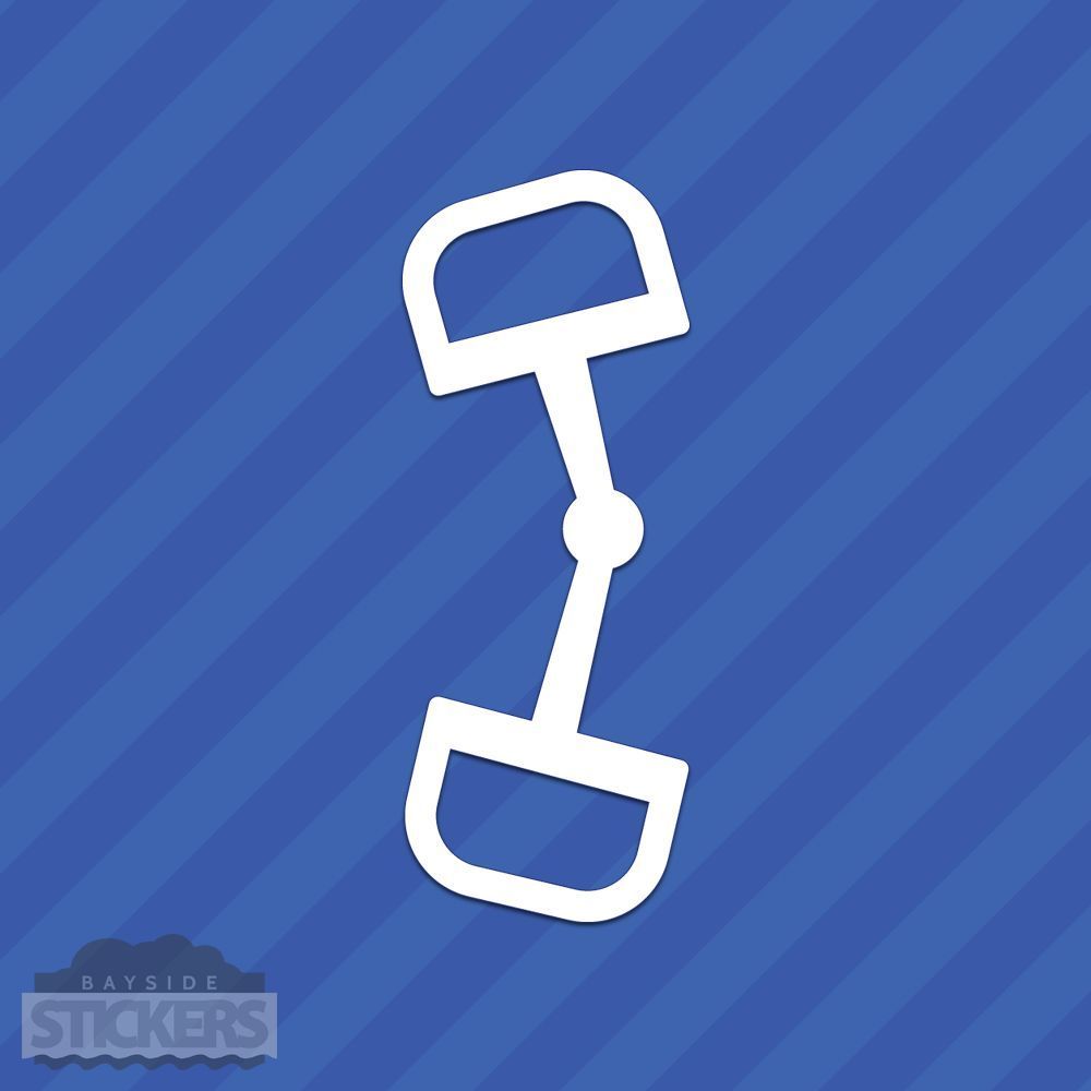 Snaffle Bit Horseback Riding Vinyl Decal Sticker