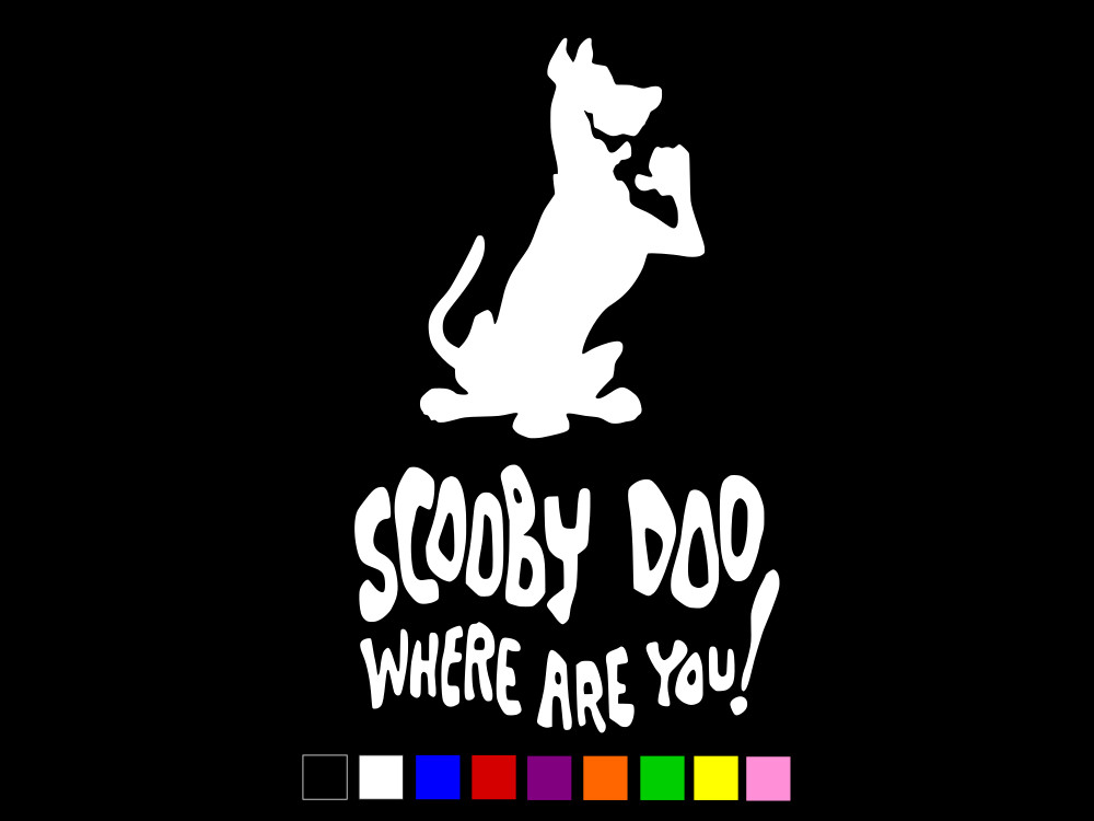 SCOOBY DOO WHERE ARE YOU? Vinyl Decal Car Wall Window Sticker CHOOSE SIZE COLOR