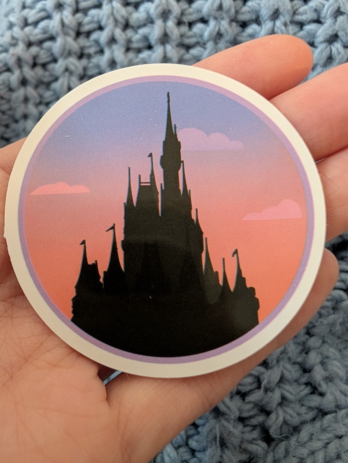 Disney parks, Disneyland, Disneyworld, Castle, Cinderella, Vinyl Sticker