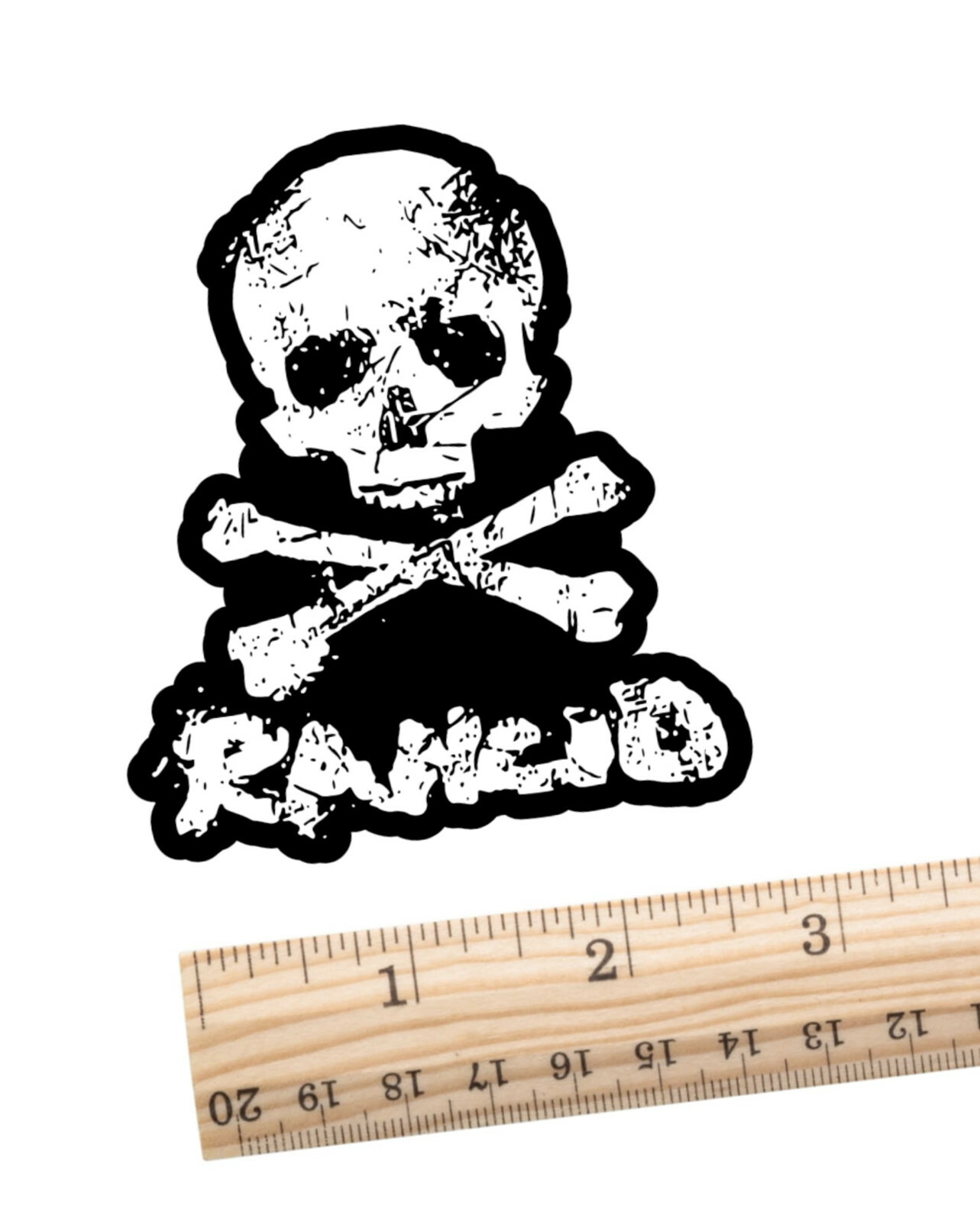 Rancid skull punk rock premium vinyl sticker decal laptop truck helmet car