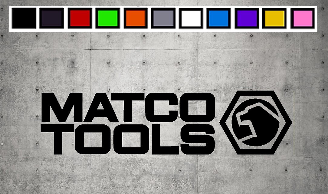Matco With Words Side LOGO Vinyl Decal Sticker Emblem Car Truck Window 4" 6" 8"