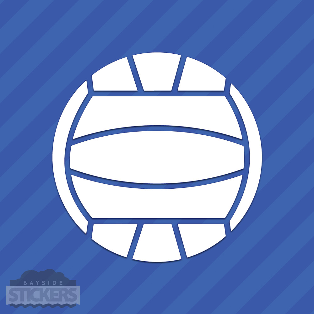 Water Polo Ball Vinyl Decal Sticker