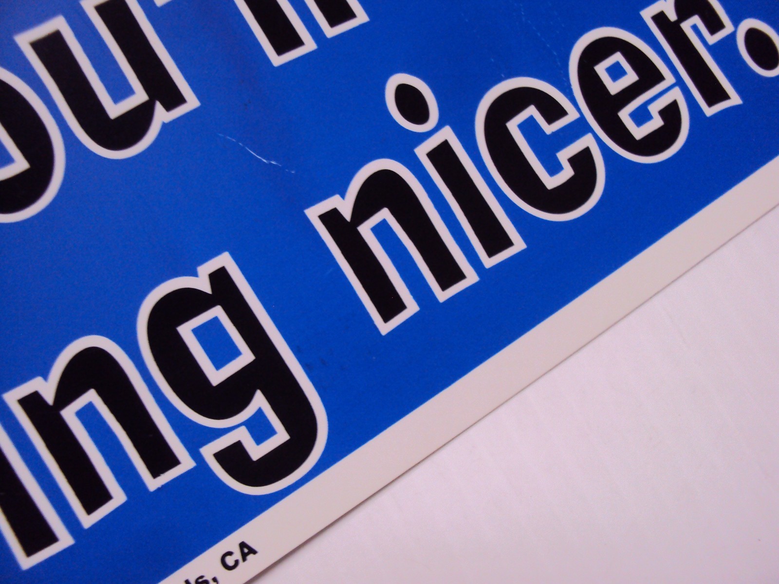 Funny Humor Bar Plastic Sign "I'll try being smarter, if you'll try being nicer"