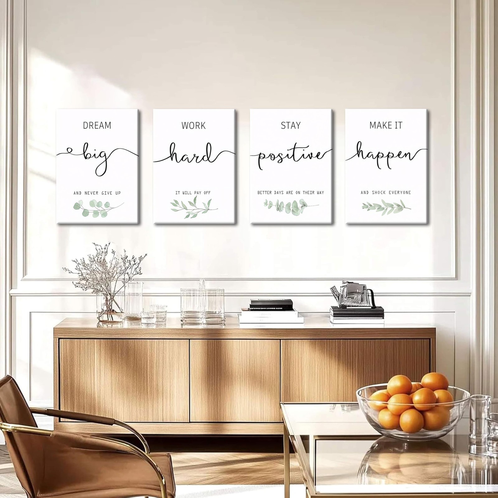 Motivational Canvas Wall Art for Office Decor – Inspirational Positive Quotes…