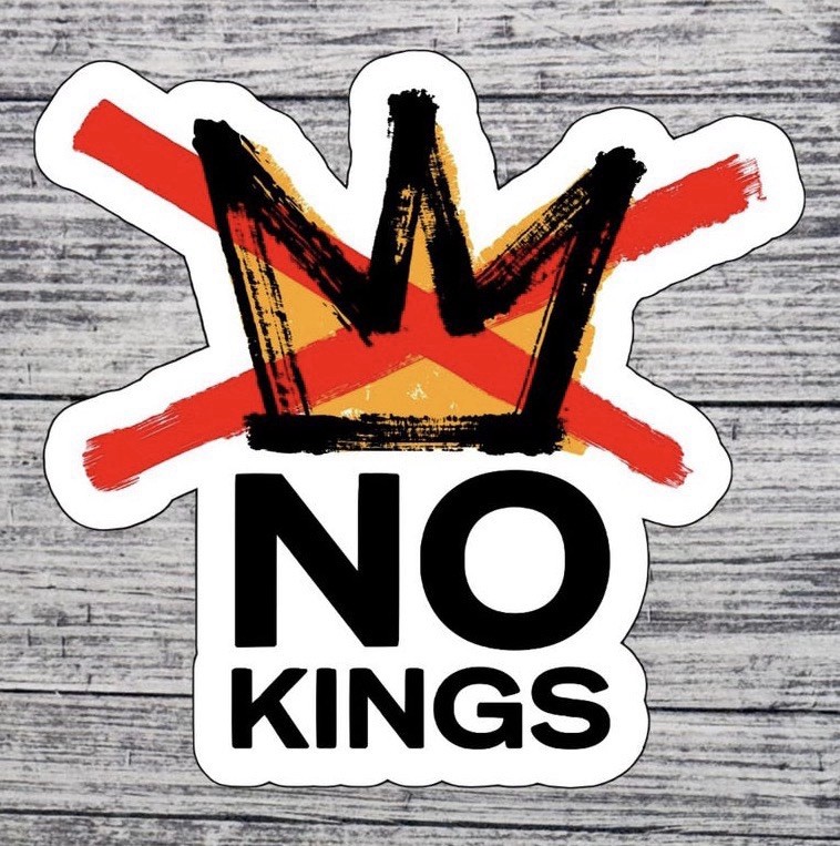 NO KINGS Vinyl Sticker 3.5 x 4 Inch🔥USA🔥DIE CUT🔥