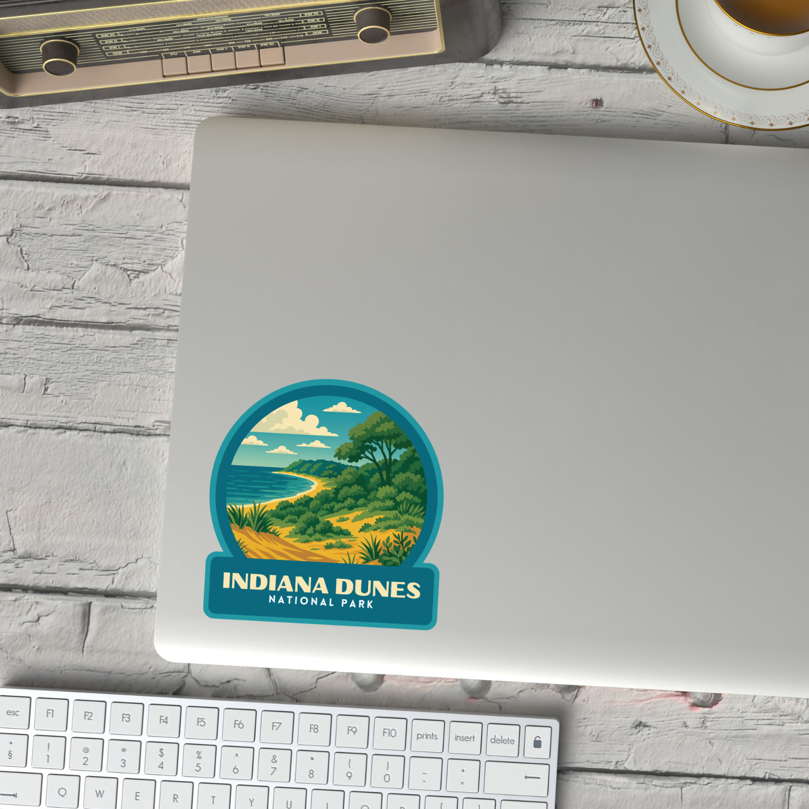 Indiana Dunes National Park Sticker Vinyl Decal Laptop Water Bottle Cooler