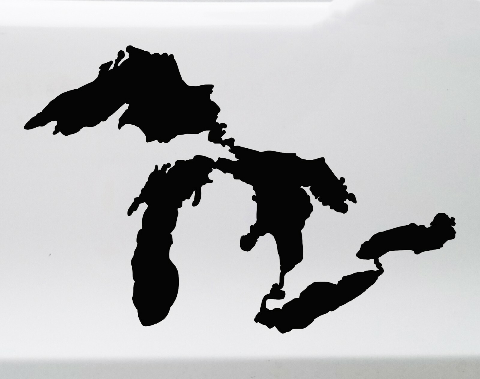Great Lakes Vinyl Decal – Lake Michigan Superior Ontario Erie – Die Cut Sticker