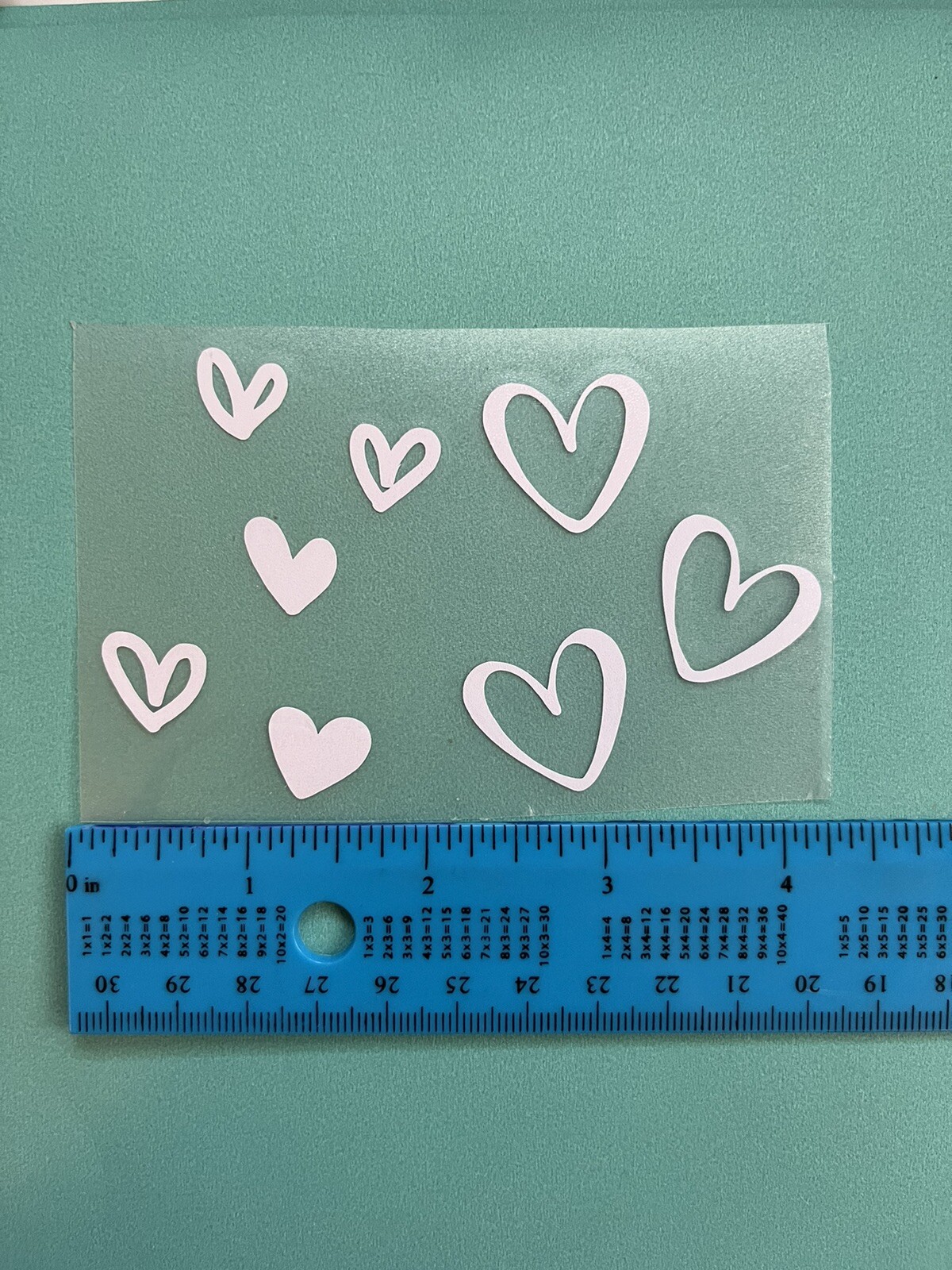 Stanley Tumbler Accessories 40oz 30oz Mini Heart Vinyl Sticker Sheet Decal X20