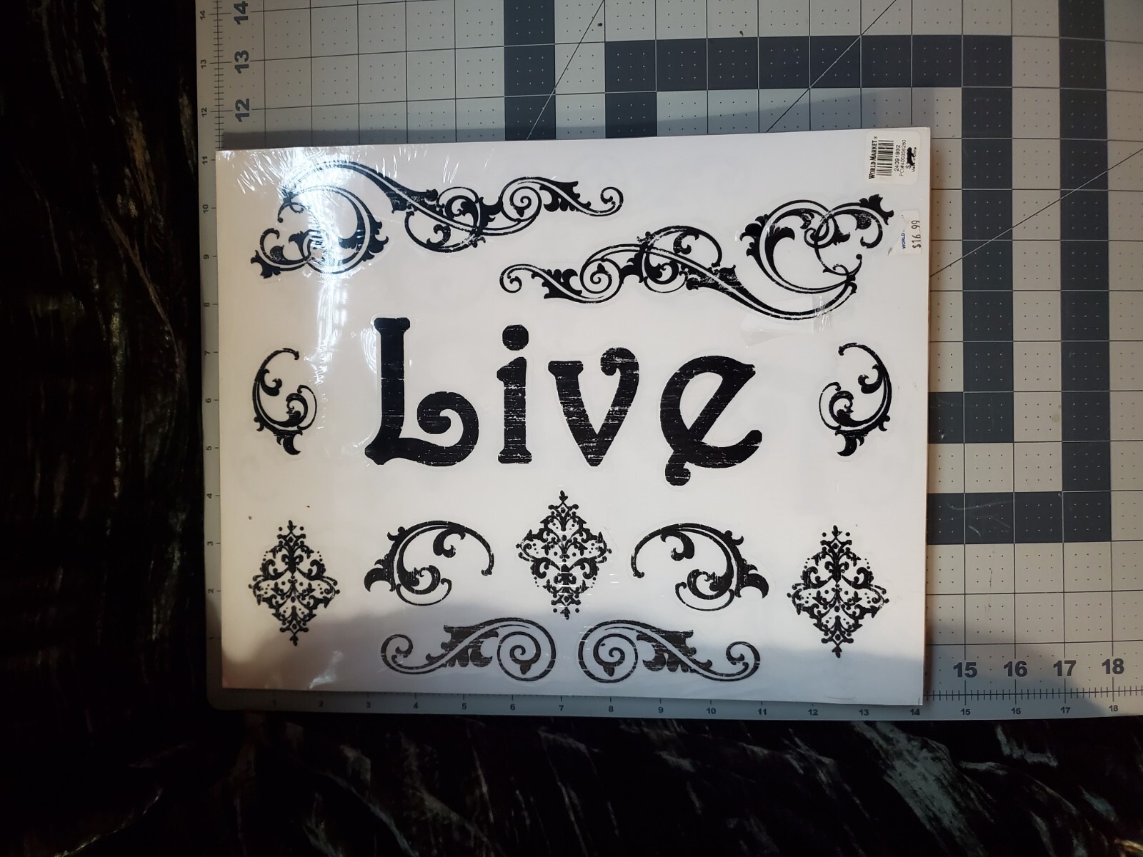 LIVE LAUGH LOVE Wall Decals/Stickers, Art-A-Peel, 4 Sheets 11" x 14"