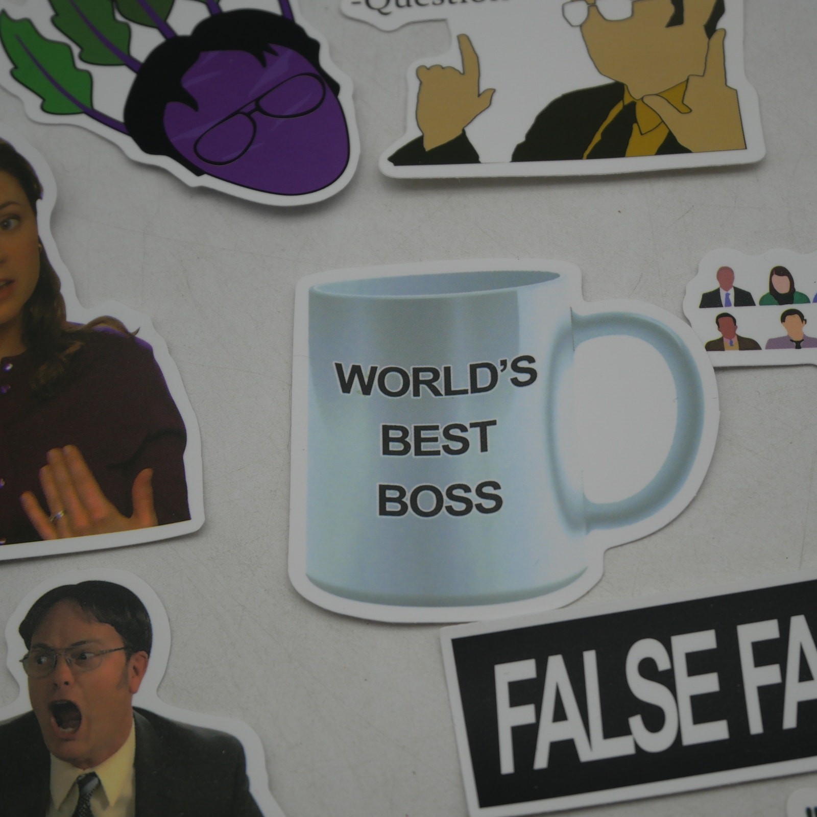 46 The Office Stickers Michael Dwight Jim Stanley Kevin Vinyl Laptop Bottle