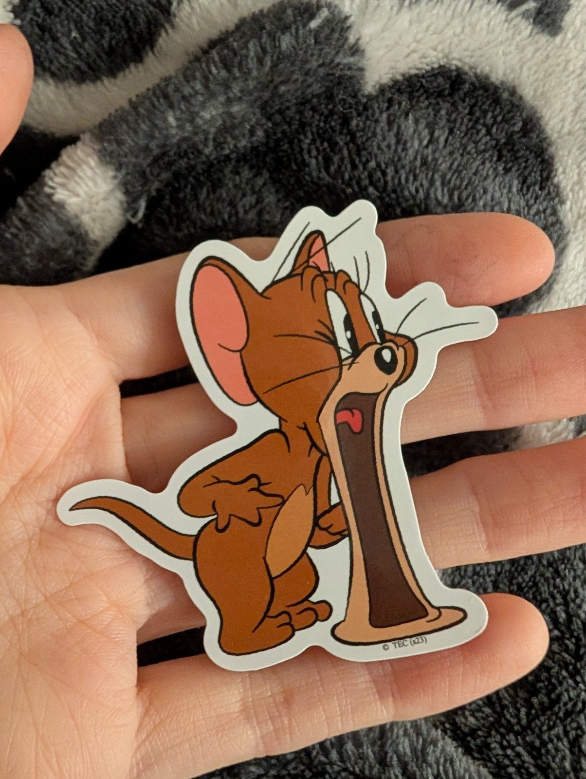 Tom and Jerry, vintage cartoon, sticker