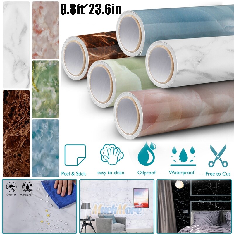 Marble Contact Paper Self Adhesive Peel & Stick Wallpaper PVC Kitchen Countertop