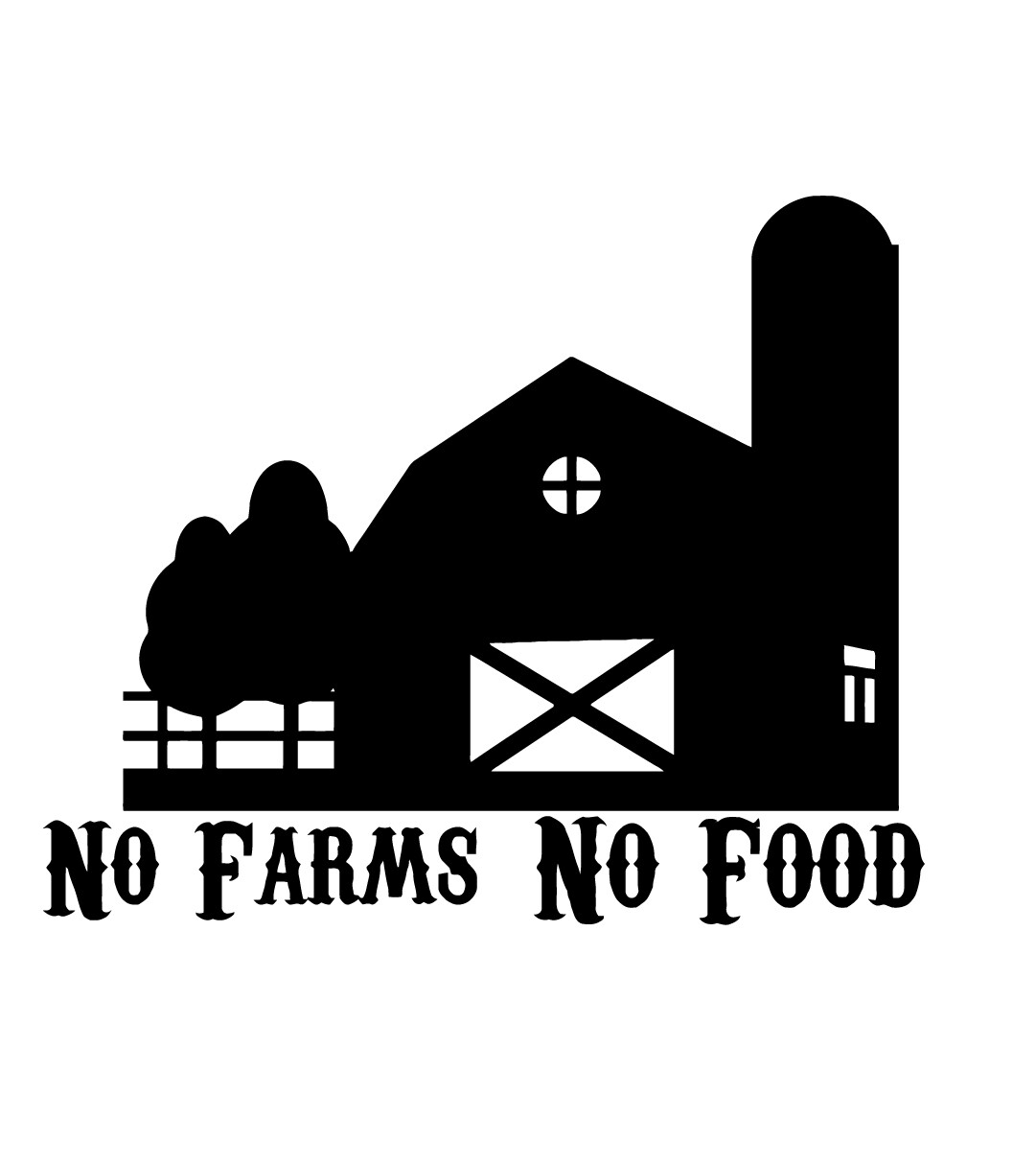 No Farms No Food VINYL DECAL Farming Midwest STICKER car truck tractor