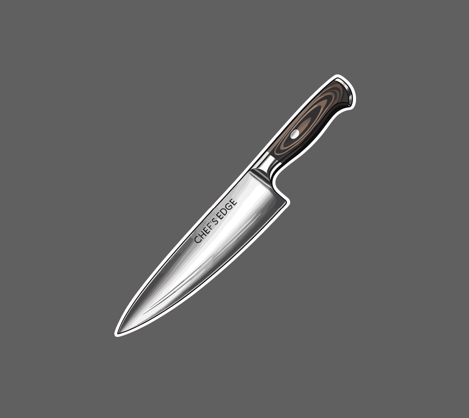Chef Knife Sticker Waterproof Decal Cooking Kitchen Home Restaurant Gift NEW