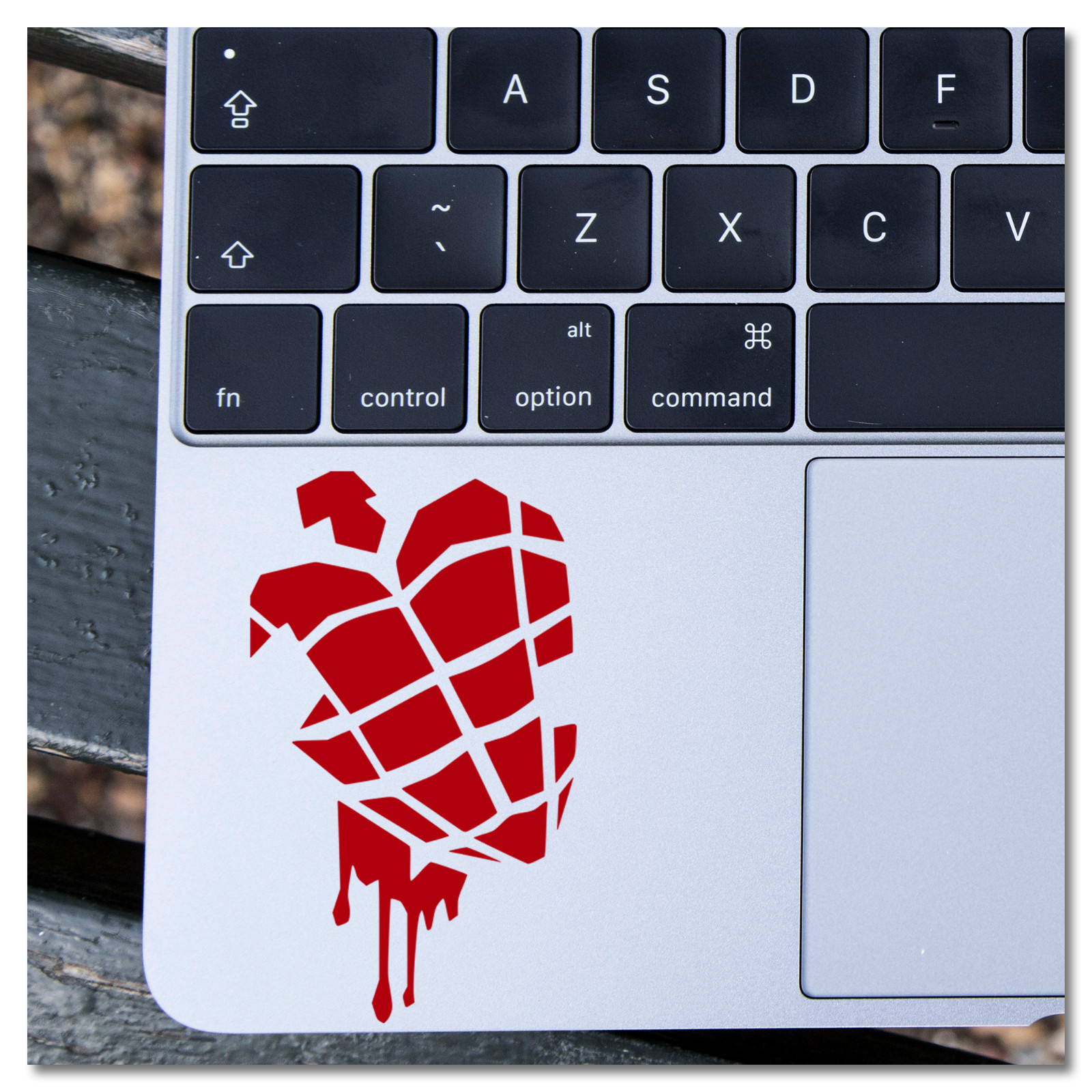 4" Green Day Heart Hand Grenade Music Vinyl Decal Sticker