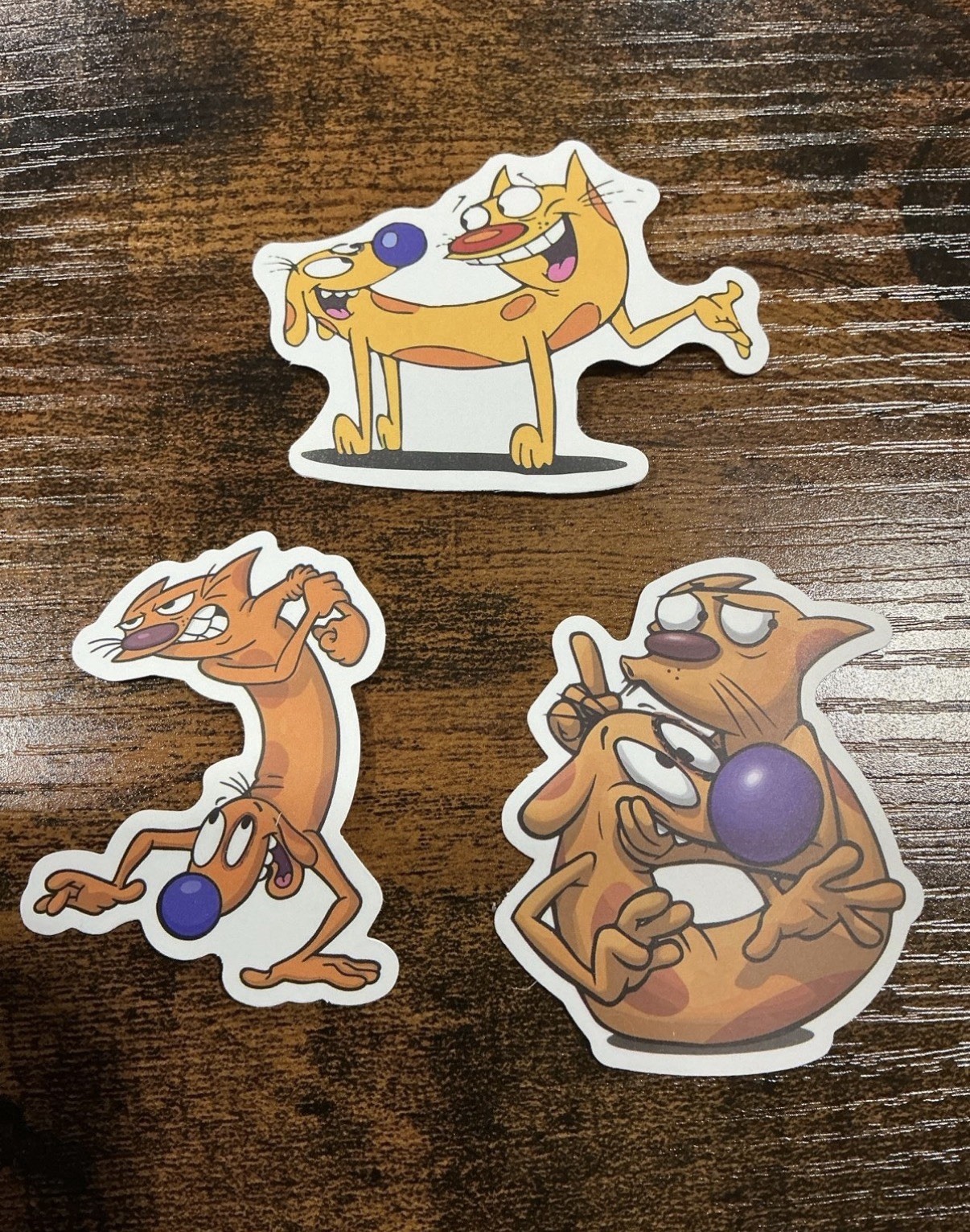 3 2.5” Nickelodeon Catdog stickers lot bundle