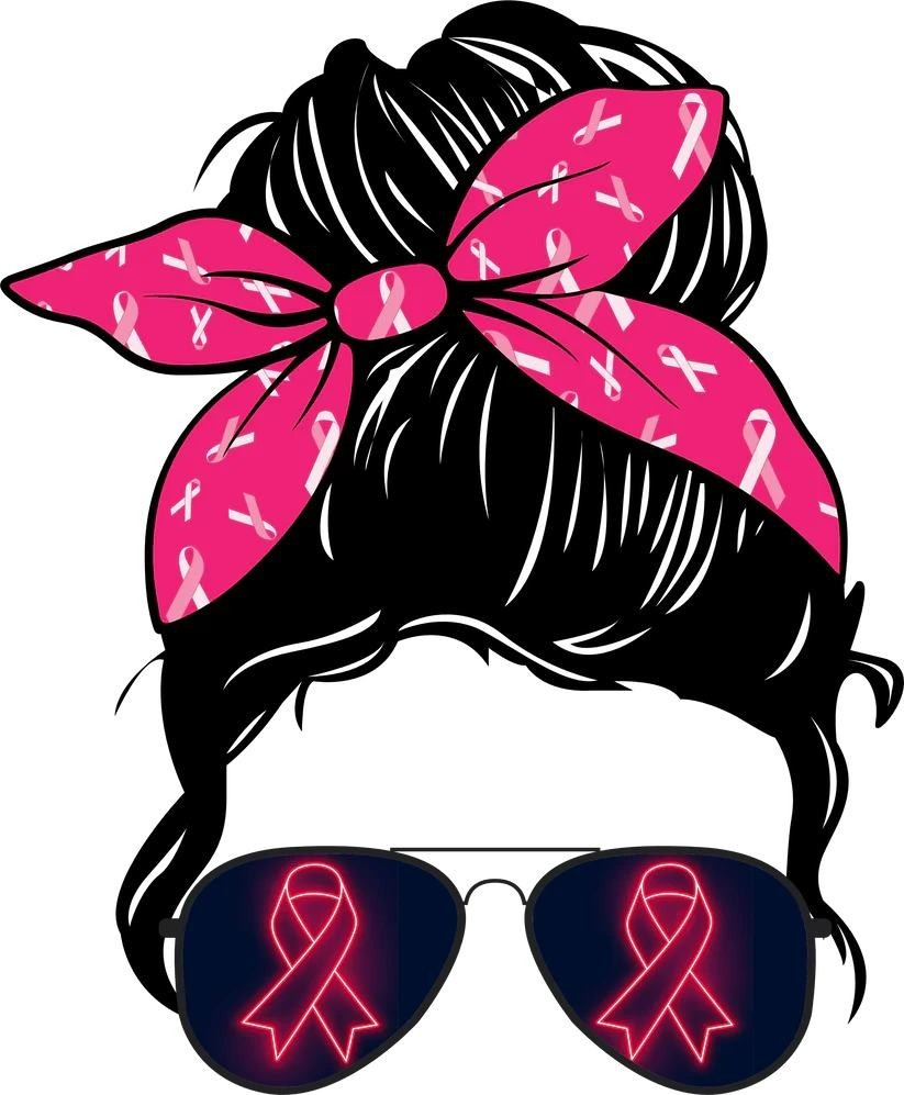 Breast Cancer Awarenes Girl Sticker Dec Laptop Wall Mirror Cup Tumblr Locker Bin