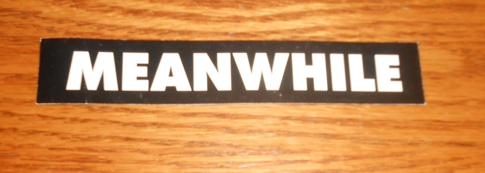 Meanwhile Bumper Sticker Original Promo 5×1 Hardcore Metal RARE