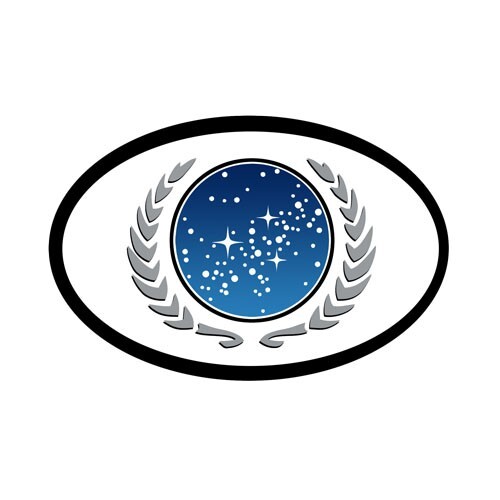 Federation of Planets Sticker star trek trekkie trendy anime cute nerd art pun