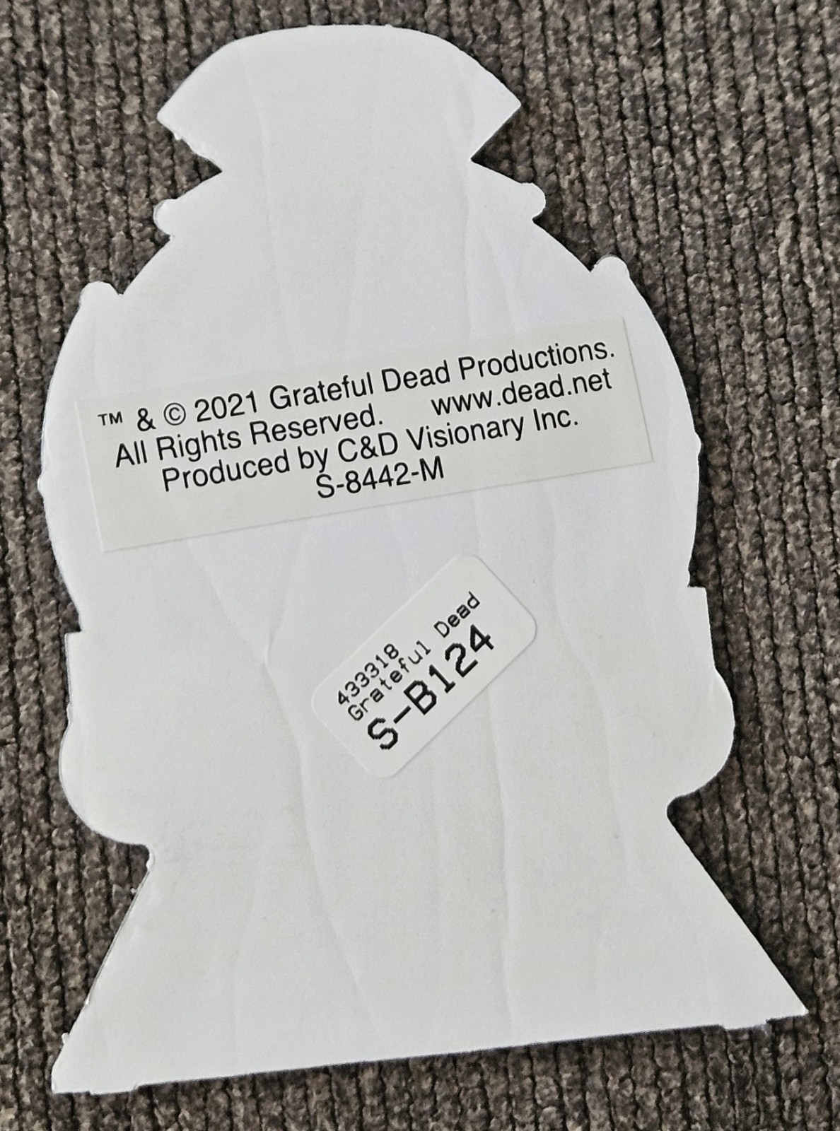 GRATEFUL DEAD Band 1965 TRAIN METALLIC STICKER Decal Embossed Vintage Merch RARE