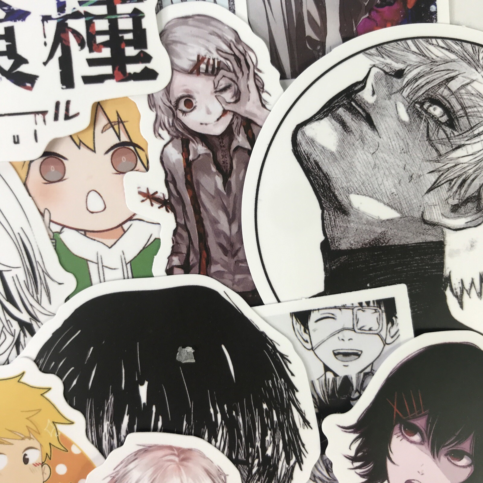50pc Tokyo Ghoul Dark Fantasy Manga Guitar Laptop Notebook Decal Sticker Pack