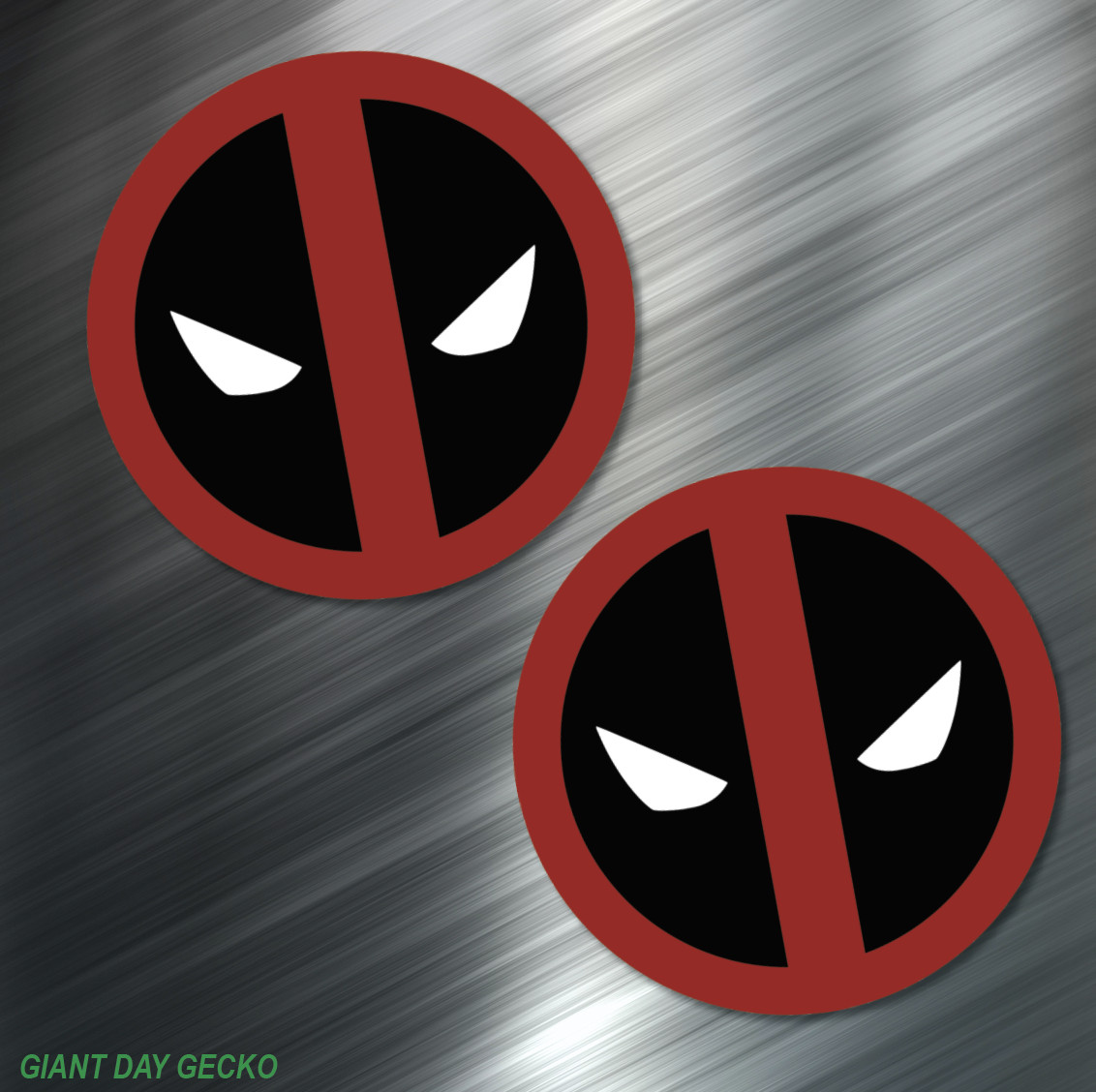 (2) TWO Deadpool Vinyl Decal Sticker For Car Laptop Skateboard NEW Dead Pool