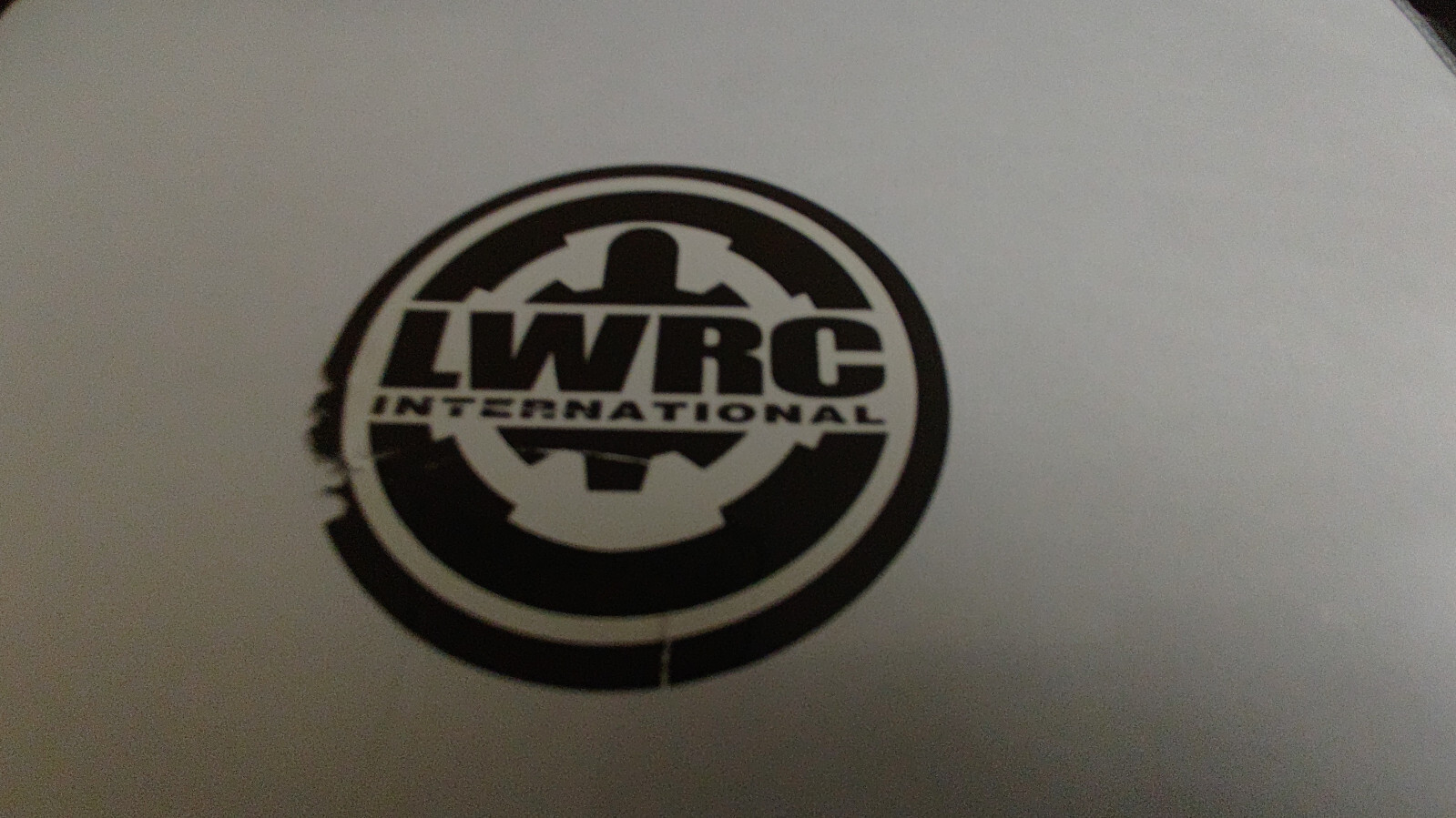 Circular 'LWRC International' Sticker
