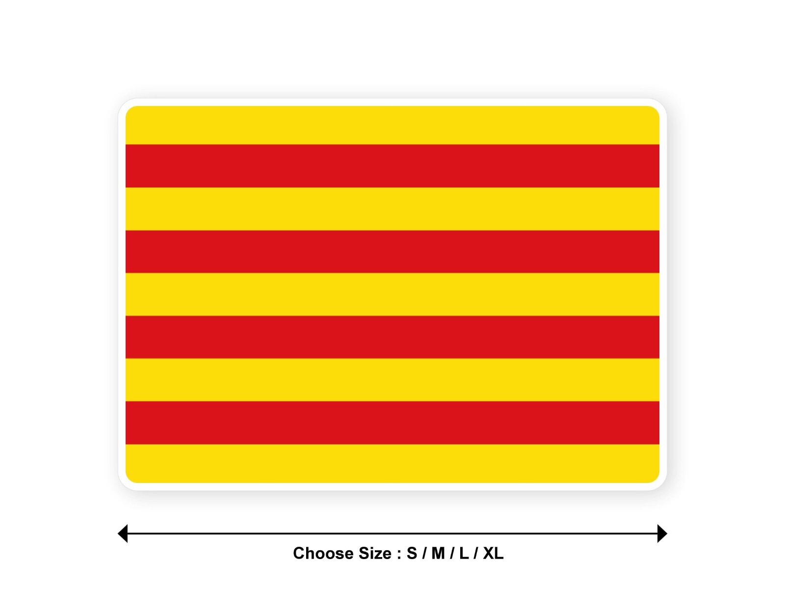 Sticker flag SPAIN CATALONIA catalan spanish autonomous community decal