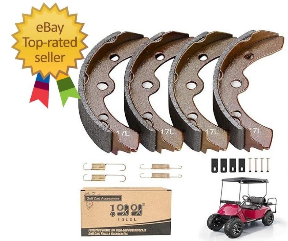 Golf Cart Brake Shoes Kit for Club Car DS & Carryall 1981-1994 OEM 101146302 101