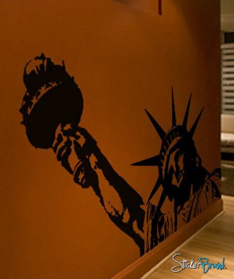 Statue of Liberty Vinyl Wall Decal Sticker. New York Theme Decor. NYC. #122