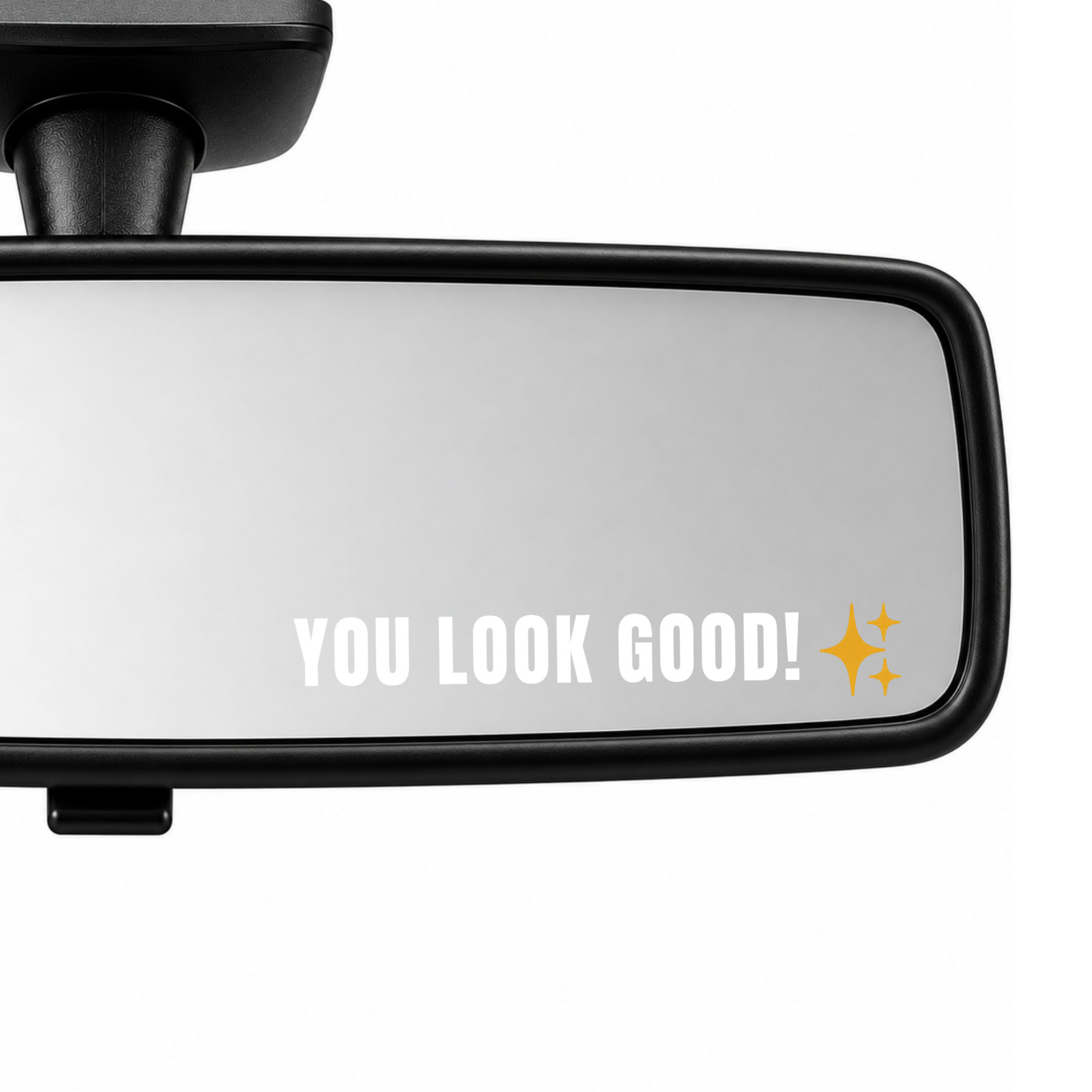 Rear View Mirror Sticker Decal, Positive Affirmations for Men and Women, 4 Pack