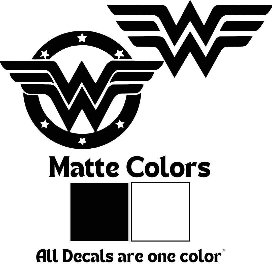 Wonder Woman Vinyl Decal – Batman, Justice League – Car, Tablet, Laptop Sticker
