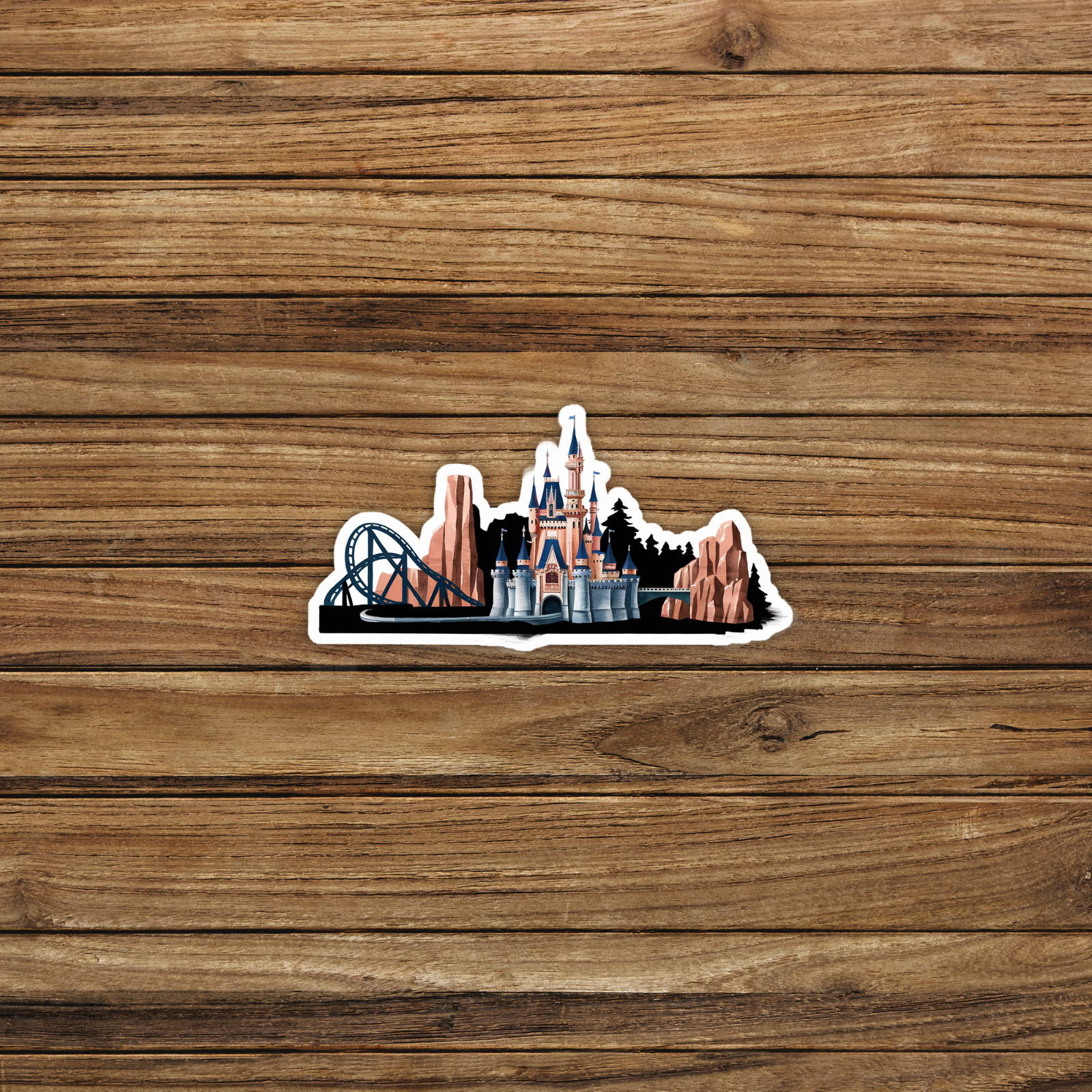 Enchanted Castle Sticker – Fairy Tale Fantasy Vinyl Decal for Disney Fans #1390