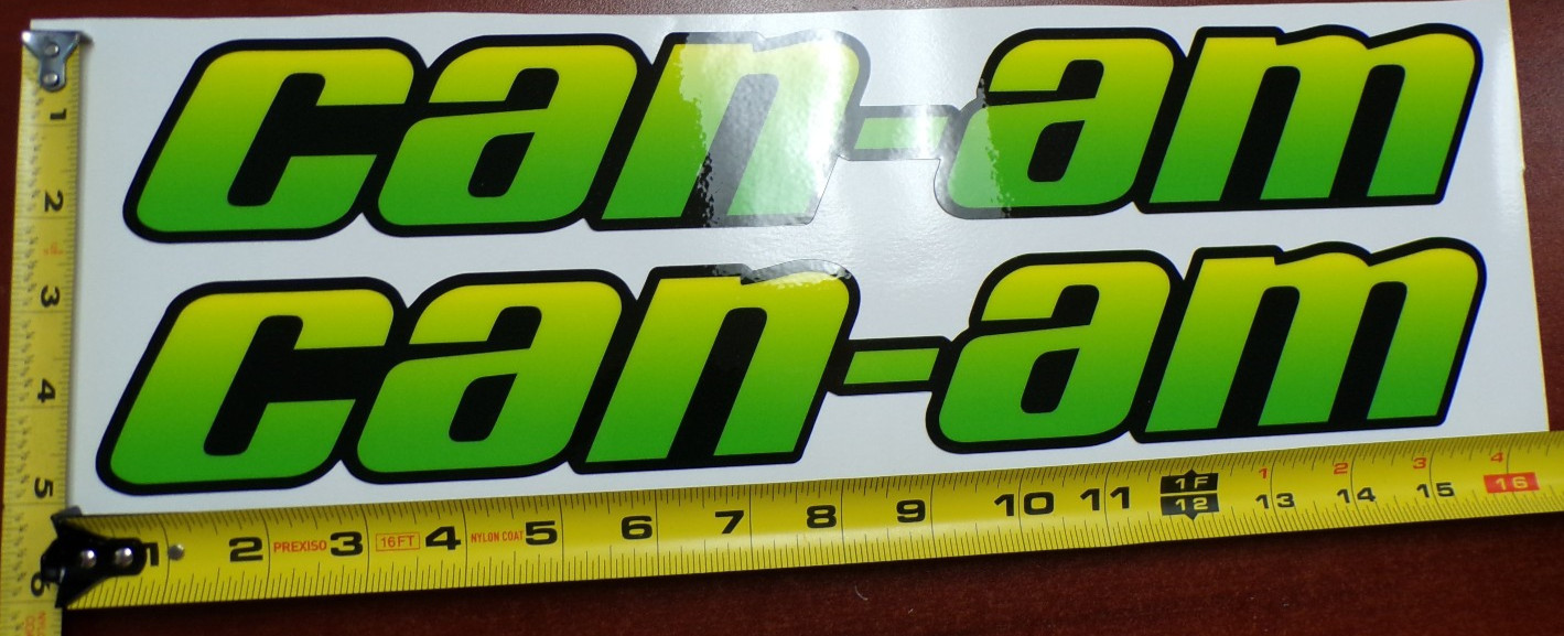 CAN-AM MAVERICK X3 R GRAPHIC DECAL STICKER USA MADE GREEN GRADIENT THICK