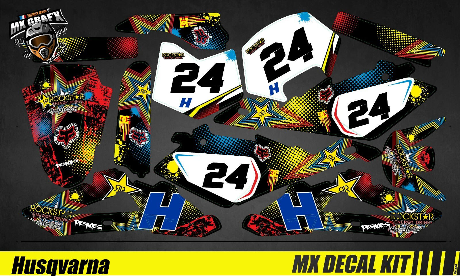 Decal Kit for Husqvarna FC/TC – Rockstar H&H