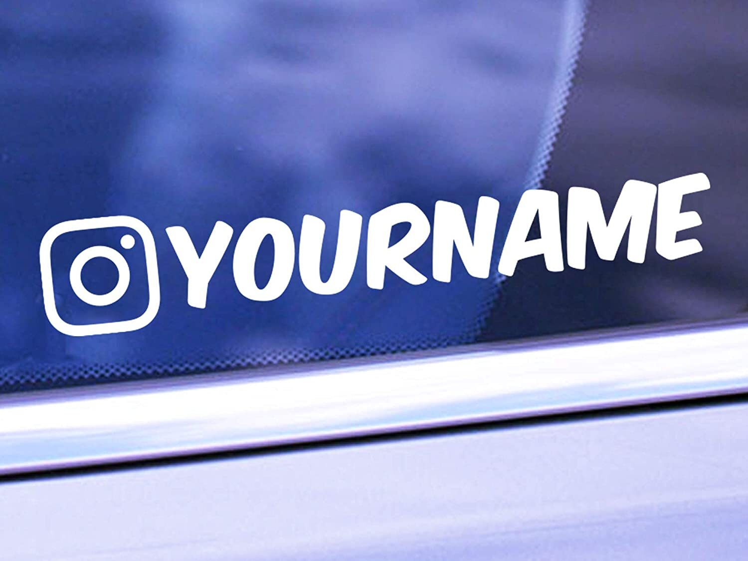 Custom Instagram Username Decal Vinyl Sticker Car Bumper Window