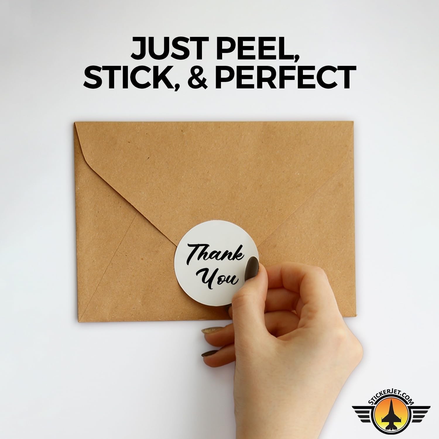 StickerJet Custom Stickers – Your Logo, Photo, or Text – Individually Cut, Vinyl