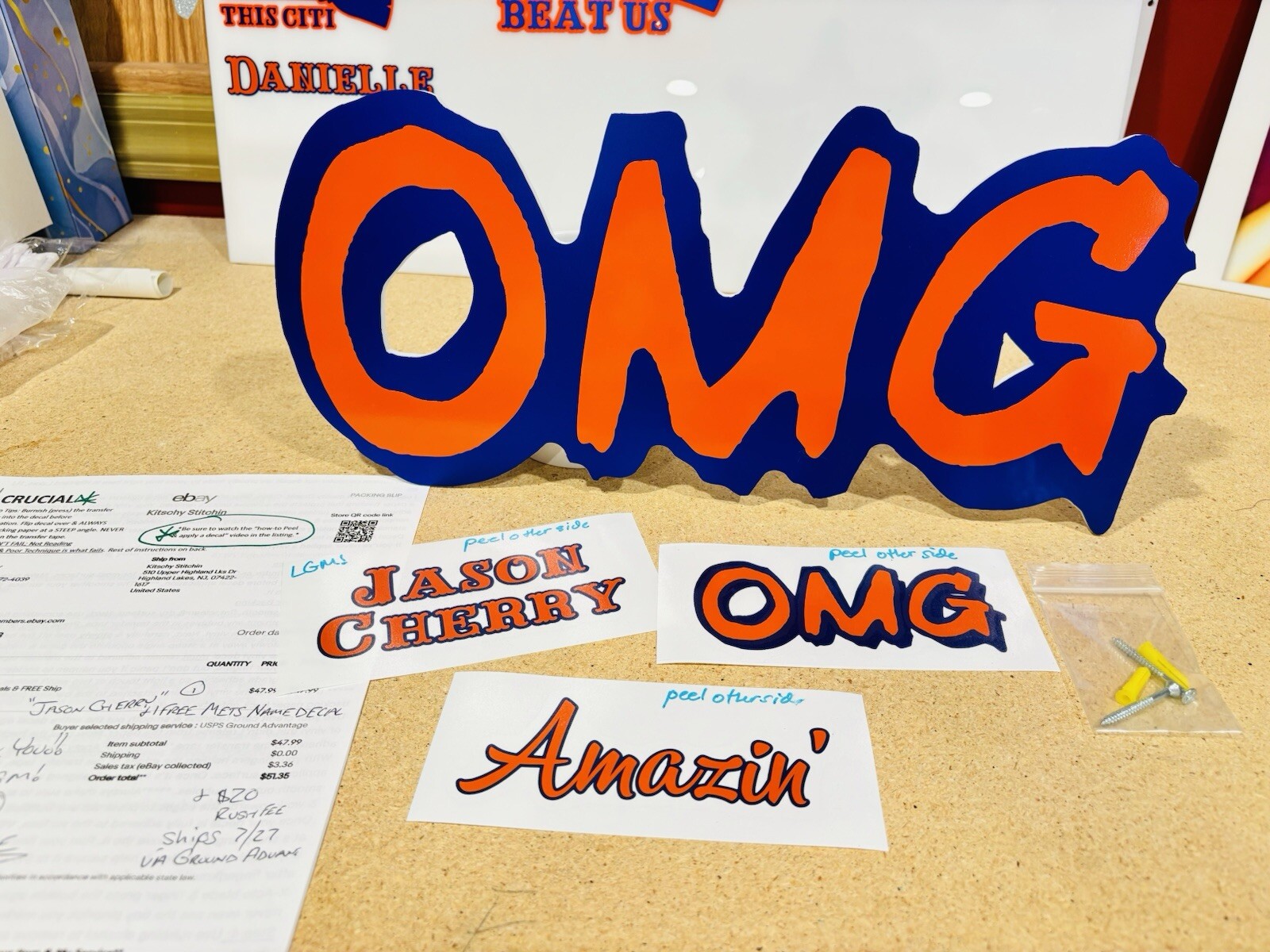 Mets Vinyl Decal-Many Sizes Avail From Phone Case Size To "BIG" Buy 2 Get 1 FREE