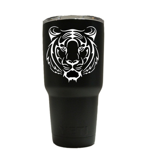Tiger Decal for Yeti, Tiger sticker for Water Bottle, Tumbler, Thermos