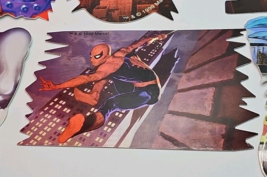 Lot Of 9 1999 Marvel Comics Die Cut Stickers 3×4" Vending Machine A&A Global New