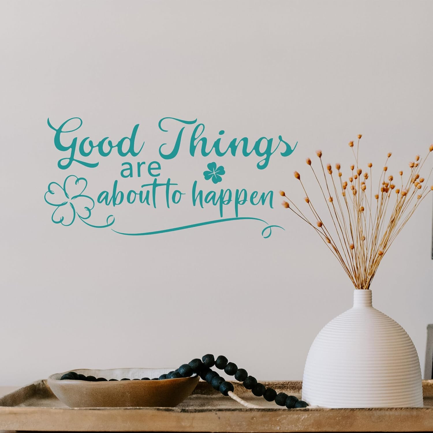 Turquoise Inspirational Wall Decals Motivational Quotes Stickers Teal Wall Decor