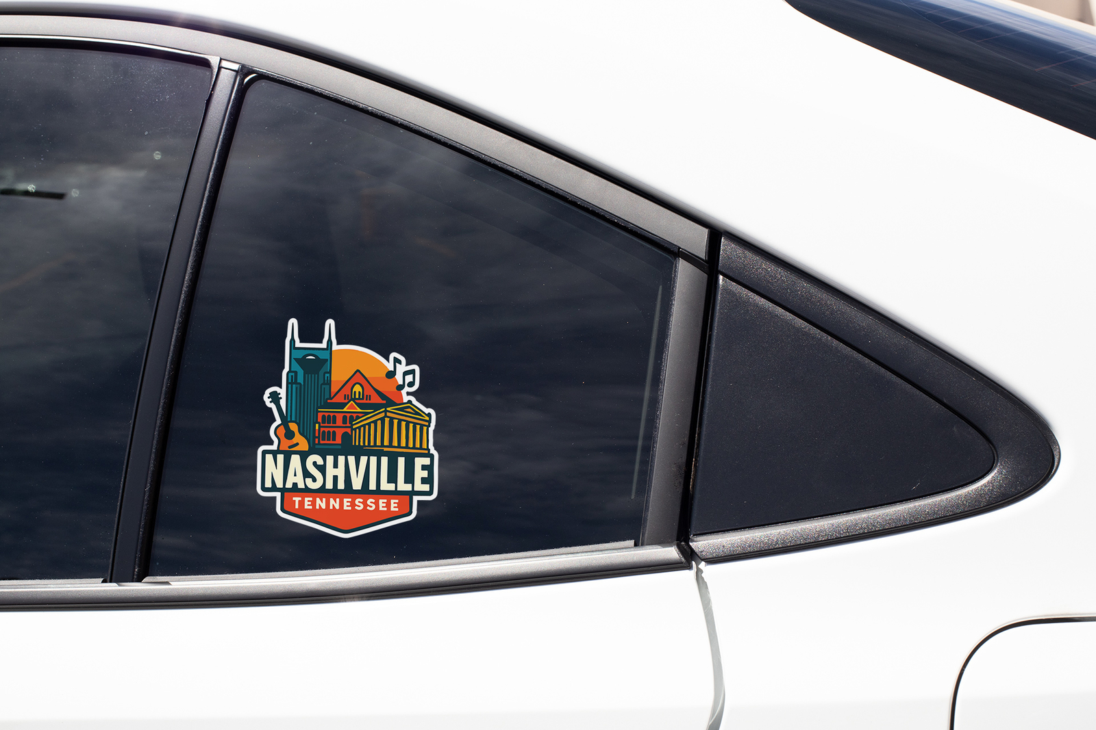 Nashville Sticker Decal Vinyl Die-Cut City Skyline Landmark Design