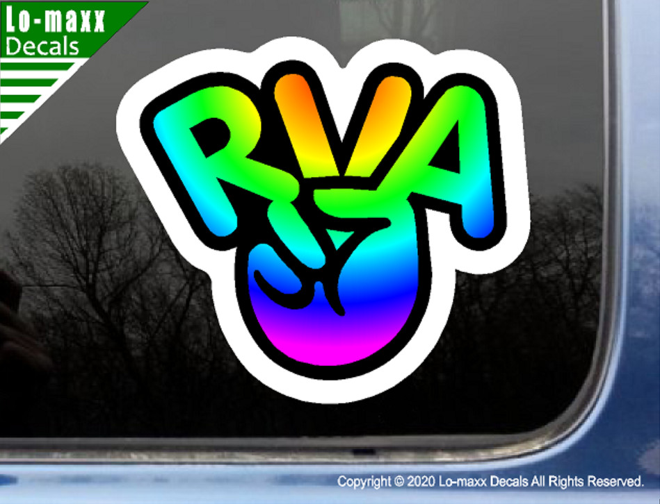 RVA Richmond Virginia Peace Unique Custom Design Colorful Printed Vinyl Sticker