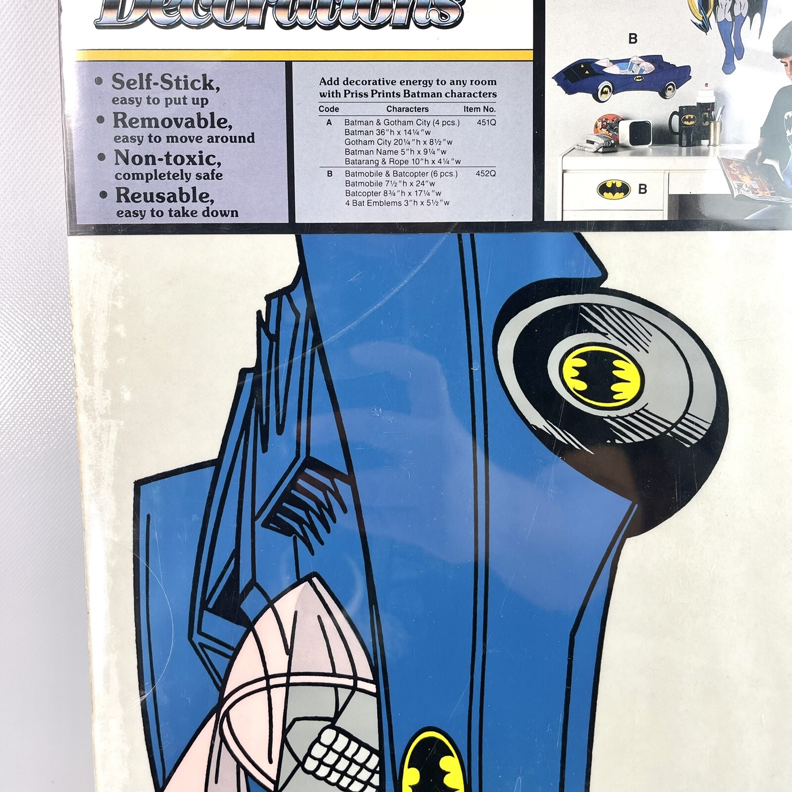 DC Batman Room Decorations Do it Yourself Priss Prints Batman & Gotham Vintage