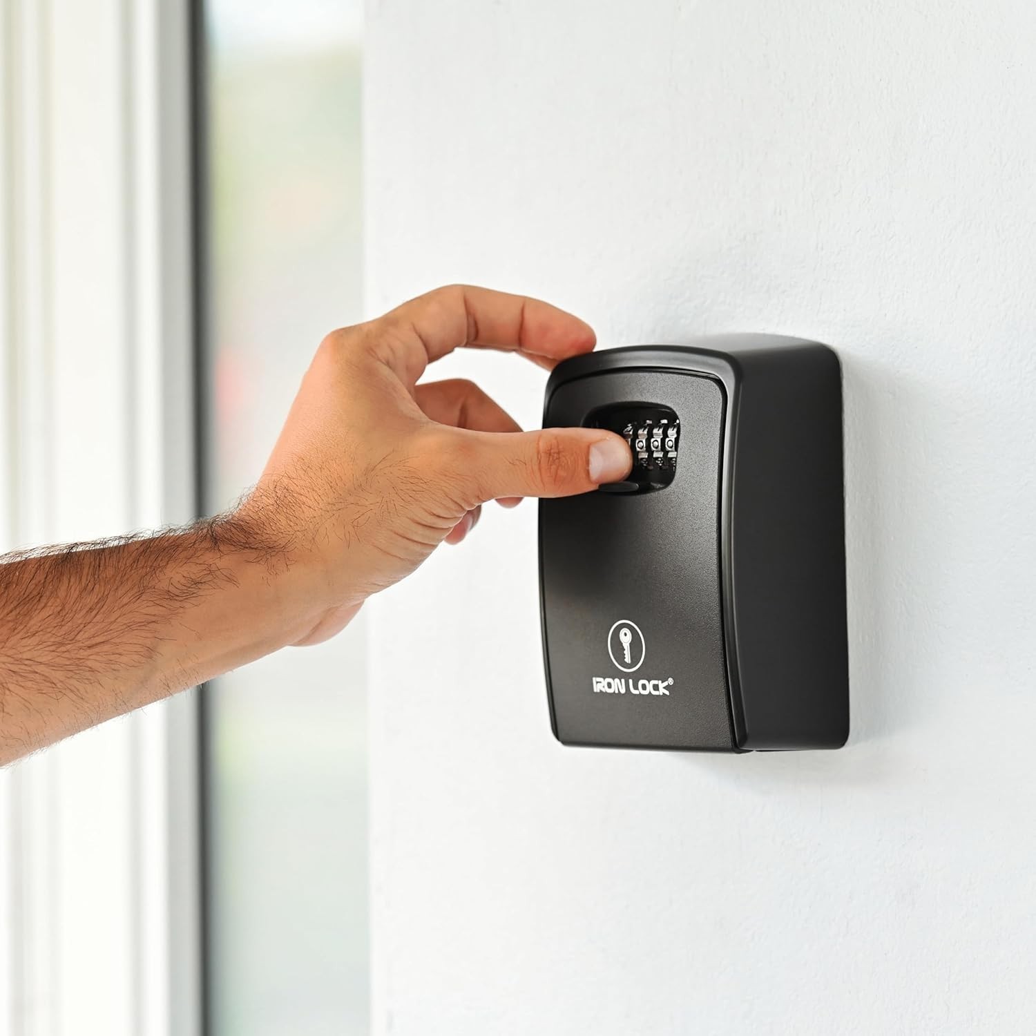 Key Lock Box XXL Wall Mount – Waterproof Outdoor 2X-Large, Black