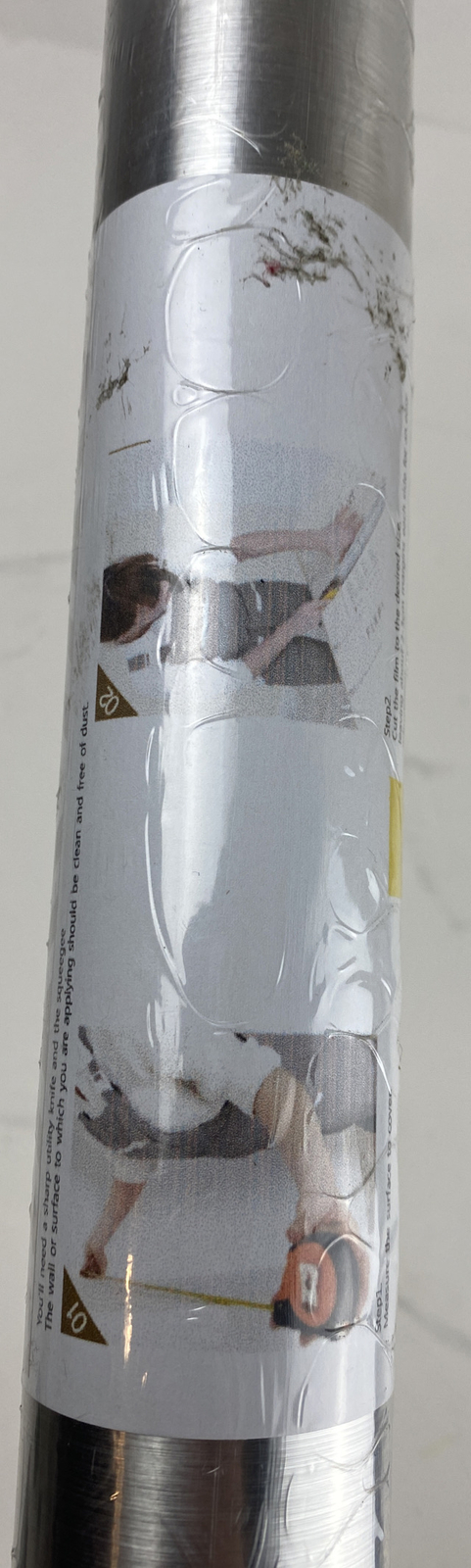 RoyalWallSkins Metal Look Interior Film, Silver Metallic Gloss Shelf Liner