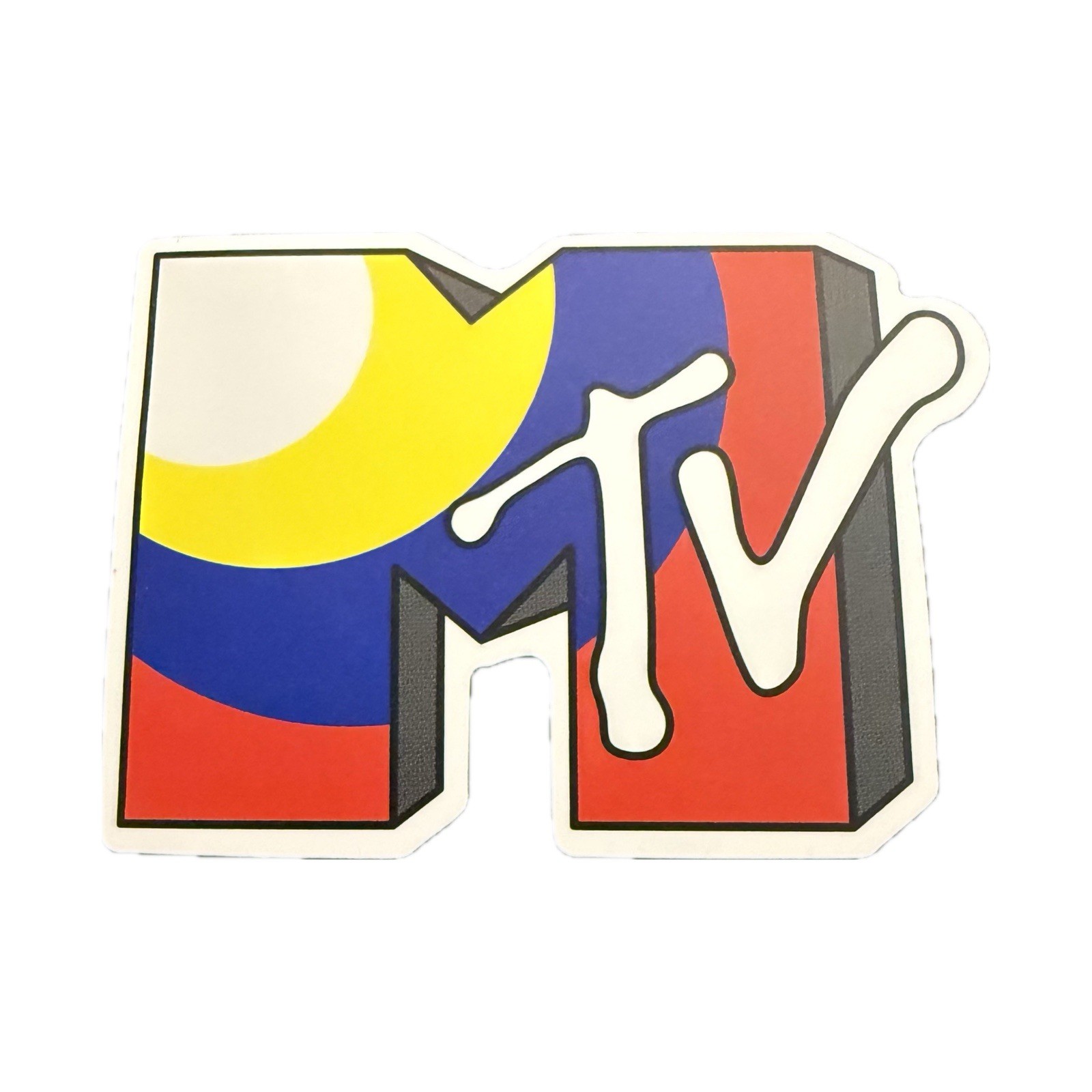 MTV Logo Sticker Lot Retro Pop Art International Flag Cartoon Vinyl Decals