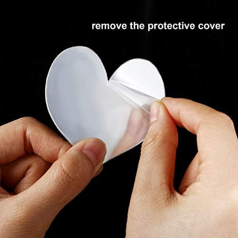 24 Pcs 3D Acrylic Mirror Wall Decor Stickers, Heart Letters Wall Decals, DIY Rem